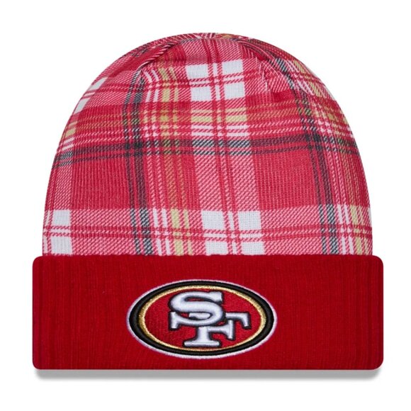 NEW - 2024 New Era Cold Weather Statement Knit Beanie (San Francisco 49ers) - Picture 1 of 2